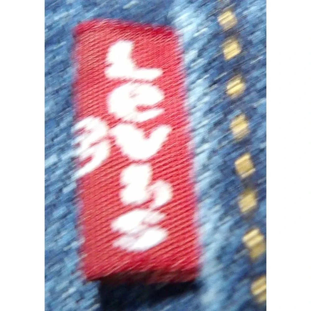 Levi's 513 Slim Straight Jeans Cotton Stretch Men W34xL32 Blue Medium Wash Denim